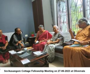 Sevikasangom Cottage Fellowship Meeting on 27-06-2023 at Olivemala
